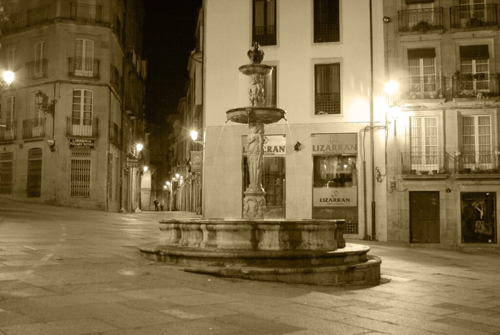 Fuente en el casco antiguo de Ourense